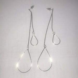 Earrings silver color